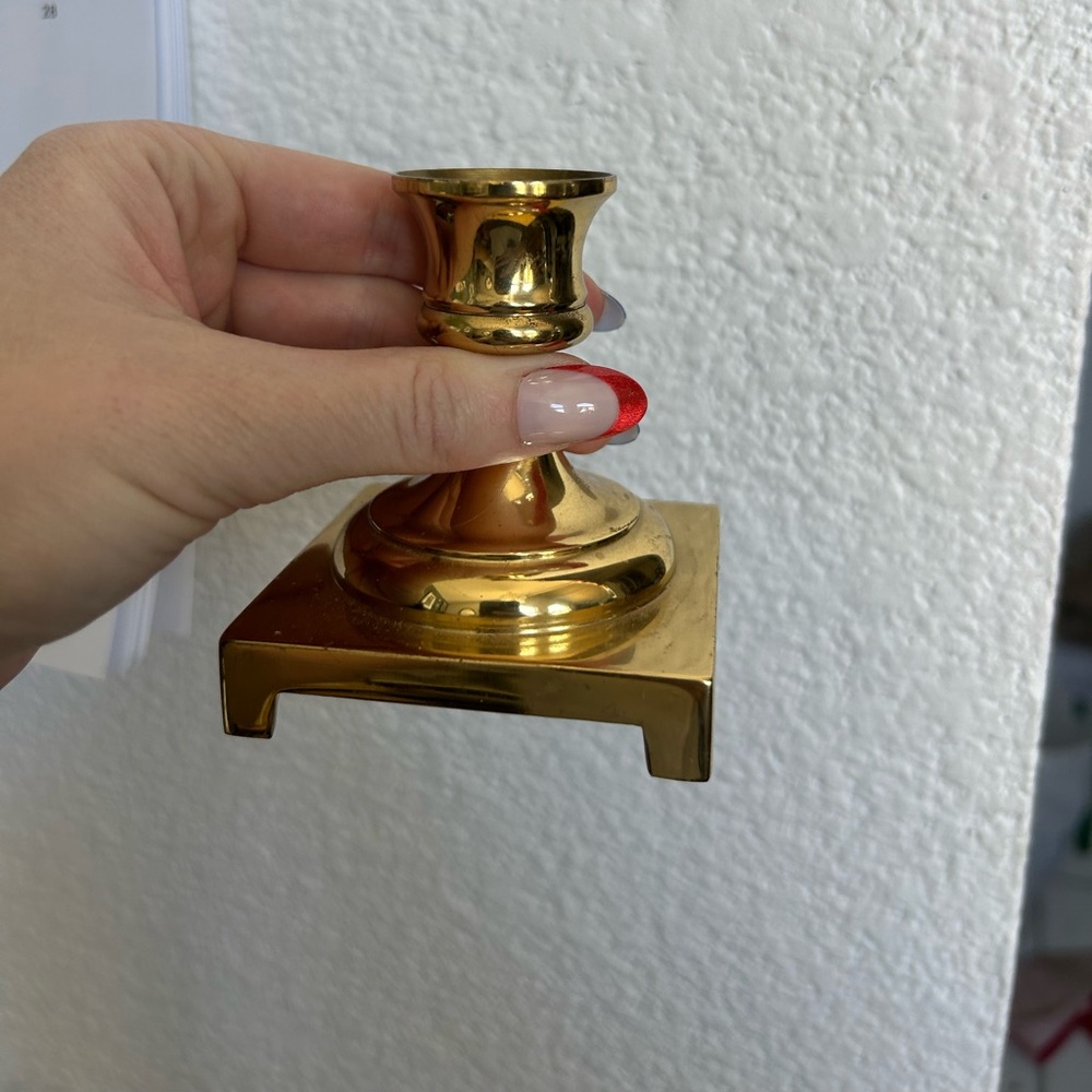 Vintage brass candlestick‎ holder